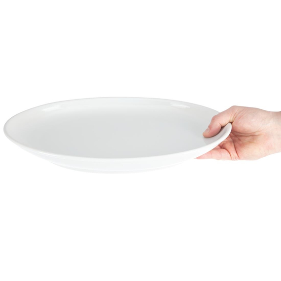 Olympia Whiteware tiefe ovale Schalen 36,5cm (2 Stück) 6 Olympia Whiteware tiefe ovale Schalen 36,5cm (2 Stück)