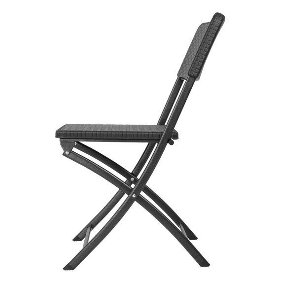 Bolero Rattan Klappstuhl Schwarz (2 Stück) 1 Bolero Rattan Klappstuhl Schwarz (2 Stück)