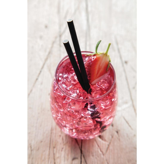 Fiesta Compostable Kompostierbare Cocktailtrinkhalme aus Papier schwarz (250 Stück) Fiesta Compostable Kompostierbare Cocktailtrinkhalme aus Papier schwarz (250 Stück)