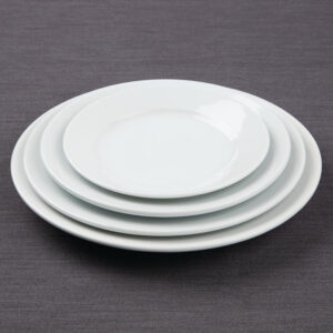 Olympia Athena runde Teller mit breitem Rand 22,8cm (12 Stück)