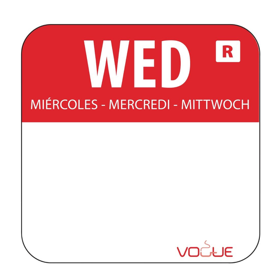 Vogue Etikettenset 2,5cm mit Edelstahlspender 4 Vogue Etikettenset 2,5cm mit Edelstahlspender