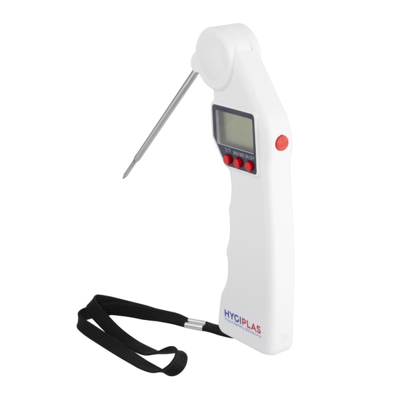 Taschenthermometer Easy Temp Farbcodiertes weißes Thermometer von Hygiplas 1 Taschenthermometer Easy Temp Farbcodiertes weißes Thermometer von Hygiplas