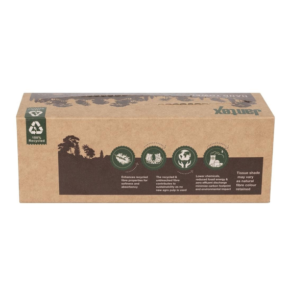 Jantex Green 100% Recyceltes Handtuch 1-lagig 100 Blatt (36 Stück) 3 Jantex Green 100% Recyceltes Handtuch 1-lagig 100 Blatt (36 Stück)