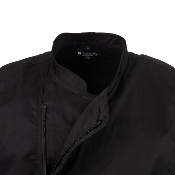 Chef Works Springfield Zipper Herren Kochjacke Schwarz XL 7 Chef Works Springfield Zipper Herren Kochjacke Schwarz XL