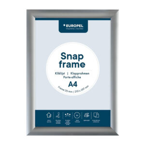 Europel Klapprahmen A4 25mm silber