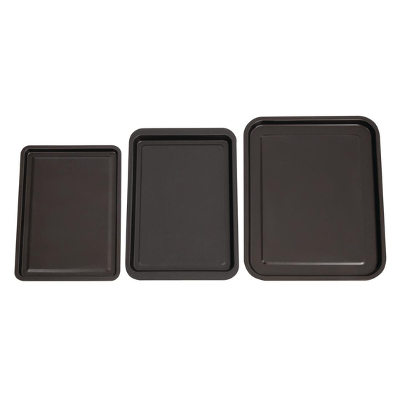 Nisbets Essentials Backbleche mit Antihaftbeschichtung (3 Stück) 1 Nisbets Essentials Backbleche mit Antihaftbeschichtung (3 Stück)