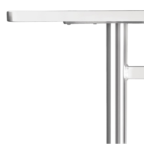 Bolero rechteckiger Tisch Edelstahl 120 x 60cm 1 Bolero rechteckiger Tisch Edelstahl 120 x 60cm