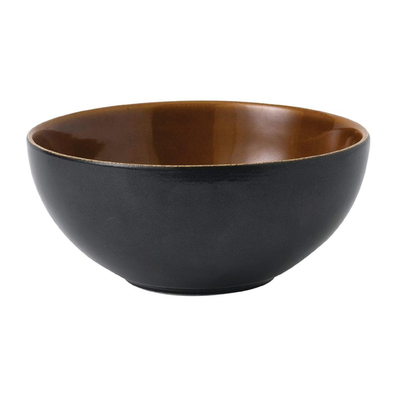 Churchill Nourish Nudelschüssel, schwarzer Onyx, zweifarbig, 183 mm, (6 Stück) 1 Churchill Nourish Nudelschüssel, schwarzer Onyx, zweifarbig, 183 mm, (6 Stück)