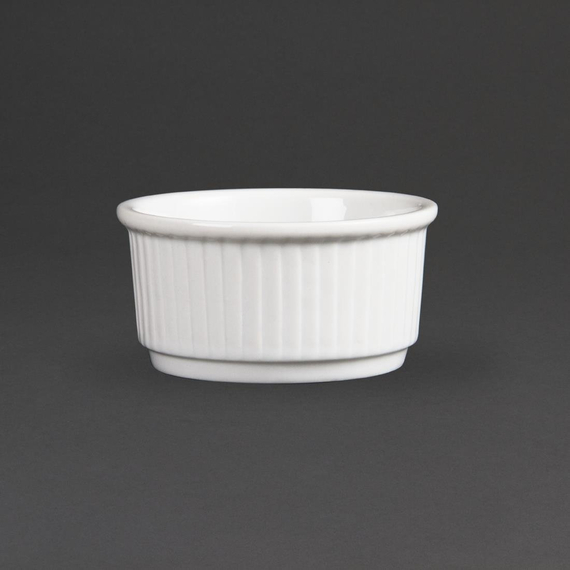 Olympia Whiteware stapelbare Auflaufförmchen 8,5cm (12 Stück) 5 Olympia Whiteware stapelbare Auflaufförmchen 8,5cm (12 Stück)