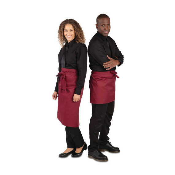 Whites kurze Bistroschürze bordeaux 2 Whites kurze Bistroschürze bordeaux