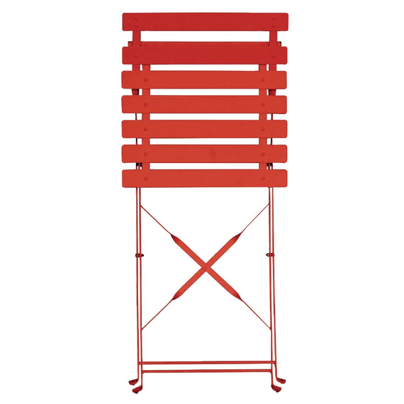 Bolero klappbare Terrassenstühle Stahl rot (2 Stück) 2 Bolero klappbare Terrassenstühle Stahl rot (2 Stück)
