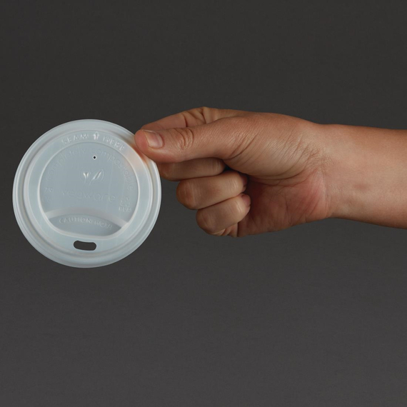 Vegware Kompostierbare Deckel für Heißgetränkebecher (1000 Stück) 3 Vegware Kompostierbare Deckel für Heißgetränkebecher (1000 Stück)