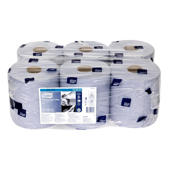 Tork Handtuchrollen für Innenabrollung blau 2-lagig - 6 Stück 6 Tork Handtuchrollen für Innenabrollung blau 2-lagig - 6 Stück