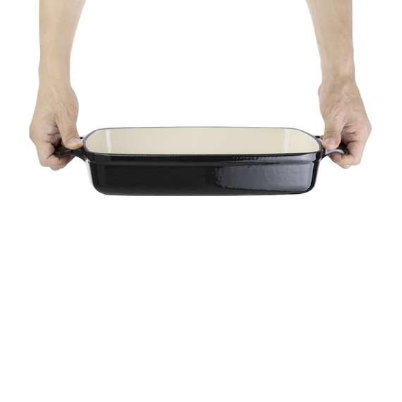 Vogue rechteckige Auflaufform Gusseisen schwarz 2,8L 5 Vogue rechteckige Auflaufform Gusseisen schwarz 2,8L
