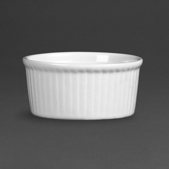 Olympia Whiteware Auflaufförmchen 8cm (12 Stück) 3 Olympia Whiteware Auflaufförmchen 8cm (12 Stück)