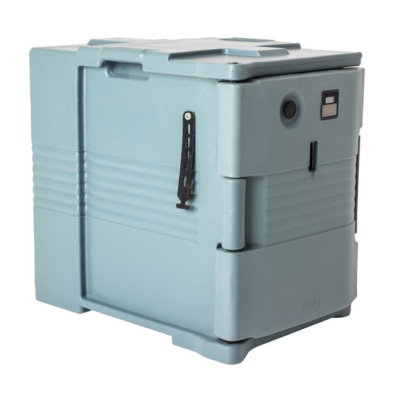 Cambro Beheizter isolierter Lebensmittelbehälter graublau 2 Cambro Beheizter isolierter Lebensmittelbehälter graublau