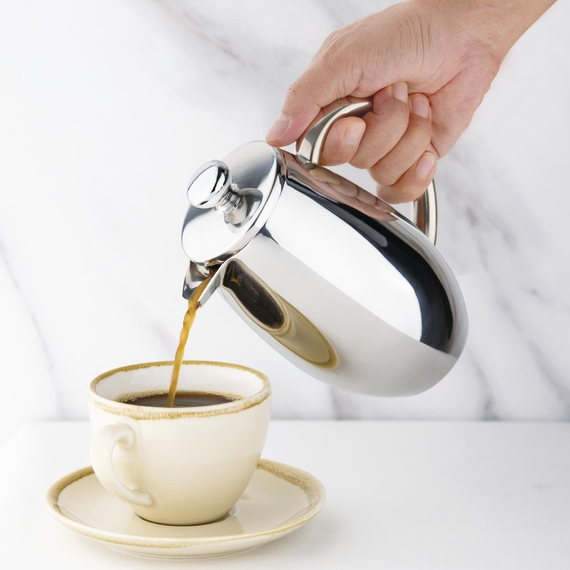 Olympia gerundete isolierte French Press Edelstahl 35cl 4 Olympia gerundete isolierte French Press Edelstahl 35cl