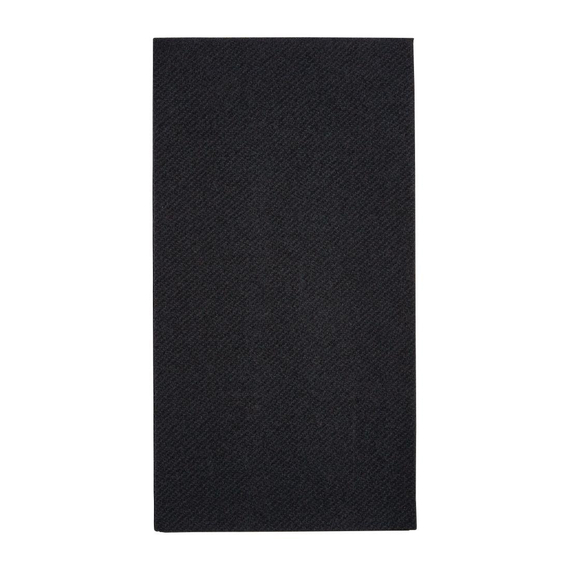 Fiesta Recyclebare Premium Tablin-Dinnerservietten, Schwarz, 40 x 40 cm, Airlaid, 1/8-Faltung (500 Stück) Fiesta Recyclebare Premium Tablin-Dinnerservietten, Schwarz, 40 x 40 cm, Airlaid, 1/8-Faltung (500 Stück)
