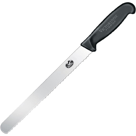 Victorinox Fibrox Fleischmesser Wellenschliff mit stumpfer Spitze 35,5cm Victorinox Fibrox Fleischmesser Wellenschliff mit stumpfer Spitze 35,5cm