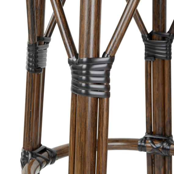 Bolero Pariser Stil PE Rattan Barhocker Schwarzer Punktmix (2 Stück) 1 Bolero Pariser Stil PE Rattan Barhocker Schwarzer Punktmix (2 Stück)