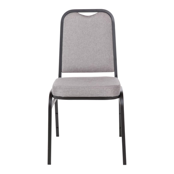 Bolero Bankettstühle mit quadratischer Lehne grau (4 Stück) 1 Bolero Bankettstühle mit quadratischer Lehne grau (4 Stück)