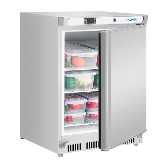 Polar C-Serie Unterbau-Kühlschrank Edelstahl 150Ltr 4 Polar C-Serie Unterbau-Kühlschrank Edelstahl 150Ltr