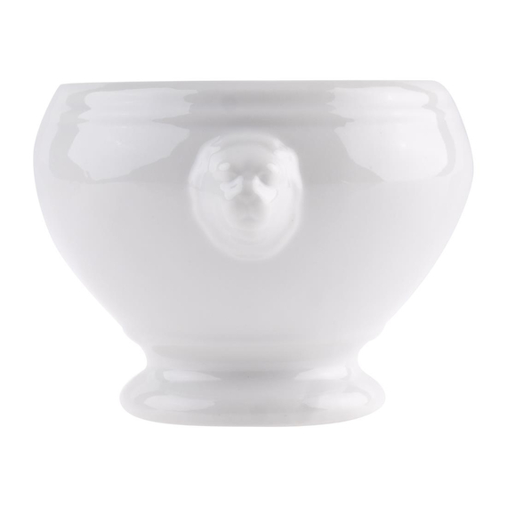 Olympia Whiteware Löwenkopf Suppenschüsseln 475ml/16.5oz (6 Stück) 4 Olympia Whiteware Löwenkopf Suppenschüsseln 475ml/16.5oz (6 Stück)