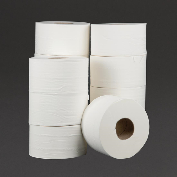 Jantex Mini Jumbo Toilettenpapier 2-lagig 12 Stück 1 Jantex Mini Jumbo Toilettenpapier 2-lagig 12 Stück