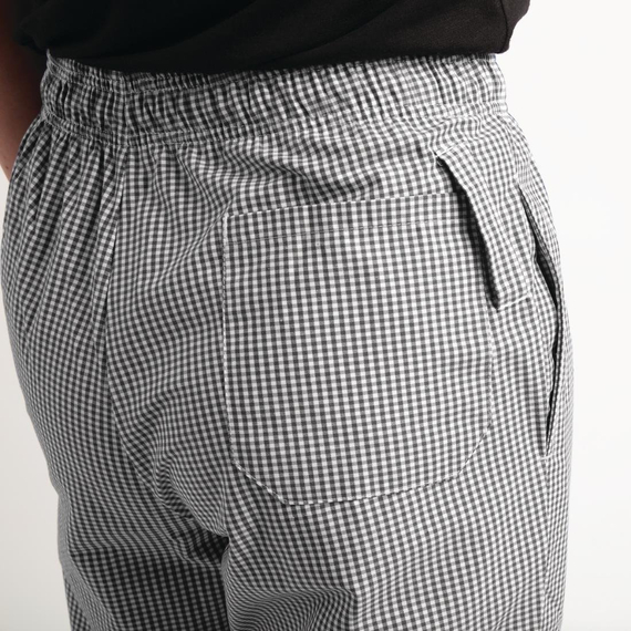 Chef Works Unisex Kochhose Easyfit schwarz weiß kleinkariert XS 8 Chef Works Unisex Kochhose Easyfit schwarz weiß kleinkariert XS