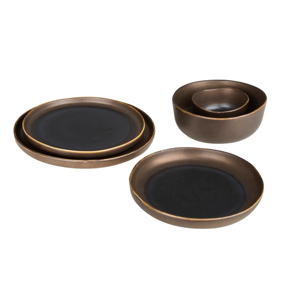 Olympia Ocker tiefe Schalen 170mm 900ml (6 Stück) 6 Olympia Ocker tiefe Schalen 170mm 900ml (6 Stück)