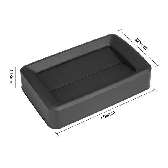 Schwarzer Jantex-Deckel für 60/80-Liter-Slim-Behälter 4 Schwarzer Jantex-Deckel für 60/80-Liter-Slim-Behälter