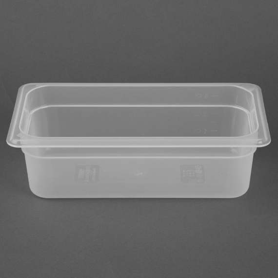 Nisbets Essentials Polypropylen 1/3 Gastronorm Behälter 100mm 4 Nisbets Essentials Polypropylen 1/3 Gastronorm Behälter 100mm