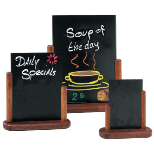Securit Tischtafel Mahagoni A5