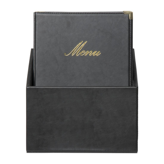 Securit Classic Lederset mit 20 Menükartenhaltern 4x A4 in 1er Box (inkl. 1 Doppeleinlage) 4 Securit Classic Lederset mit 20 Menükartenhaltern 4x A4 in 1er Box (inkl. 1 Doppeleinlage)