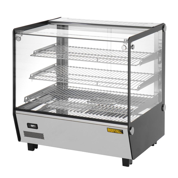 Buffalo Quadratische Tischplatte Beheizte Auslagevitrine 120Ltr 4 Buffalo Quadratische Tischplatte Beheizte Auslagevitrine 120Ltr