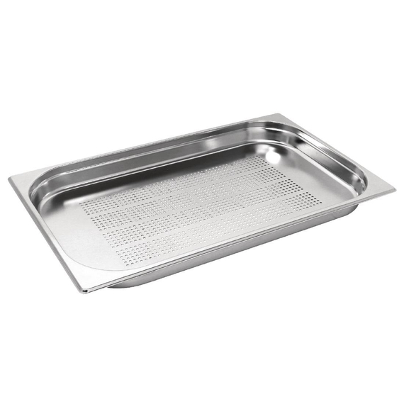 Vogue GN-Behälter Edelstahl 4cm GN1/1 gelocht 2 Vogue GN-Behälter Edelstahl 4cm GN1/1 gelocht