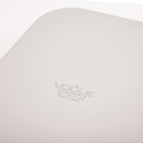 Vogue Strapazierfähiger GN-Behälter 1/1 Edelstahl 100mm 7 Vogue Strapazierfähiger GN-Behälter 1/1 Edelstahl 100mm