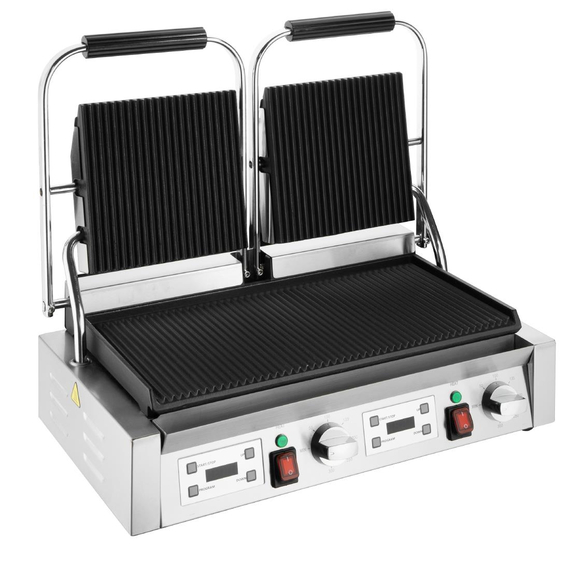 Buffalo Doppelkontaktgrill Gerippte Platten Buffalo Doppelkontaktgrill Gerippte Platten