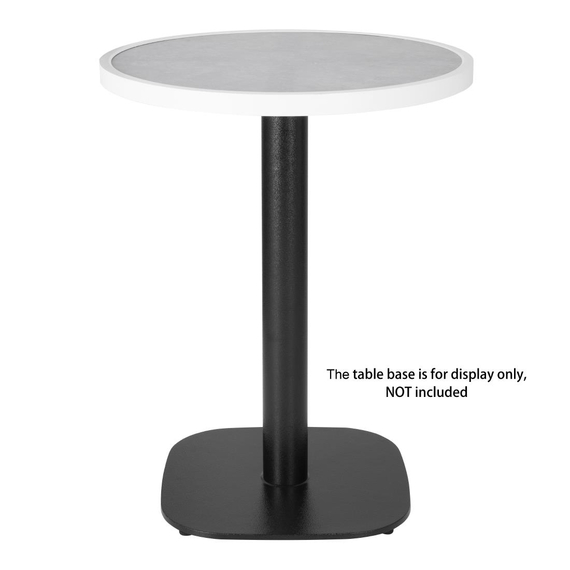 Runde Bolero-Tischplatte aus Fiberglas mit grauem Steineffekt, 580 mm 4 Runde Bolero-Tischplatte aus Fiberglas mit grauem Steineffekt, 580 mm