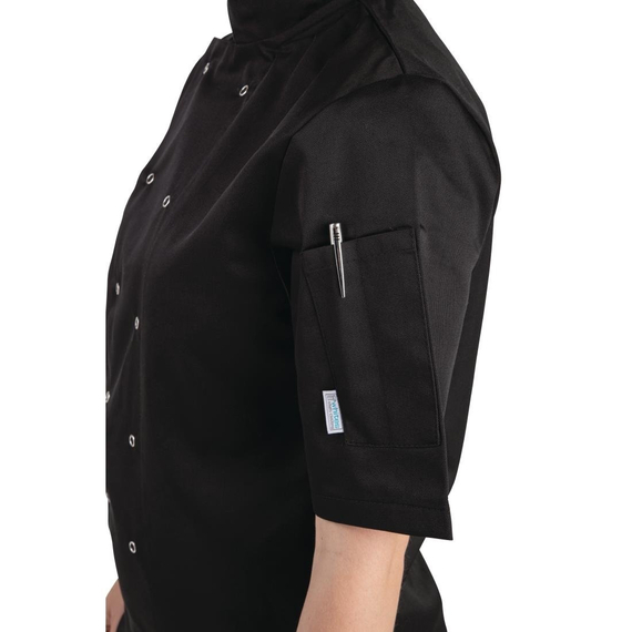 Whites Vegas Kochjacke kurze Ärmel schwarz XS Whites Vegas Kochjacke kurze Ärmel schwarz XS