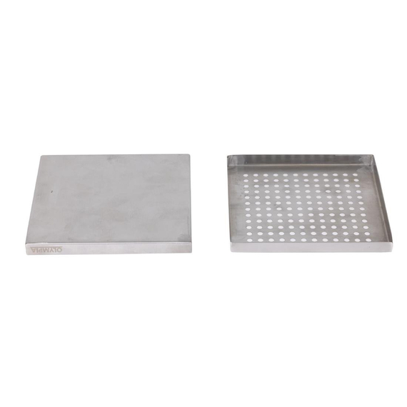 Olympia Edelstahl Tropfschale 150x150mm 3 Olympia Edelstahl Tropfschale 150x150mm