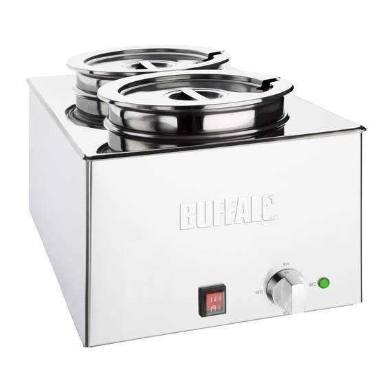 Buffalo Bain-Marie mit 2x 5.2L Schalen Buffalo Bain-Marie mit 2x 5.2L Schalen