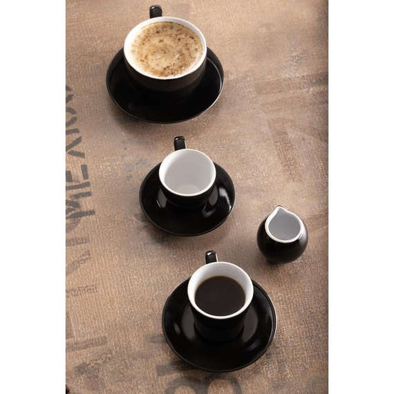 Olympia Cafe Espresso Untertasse Schwarz (12 Stück) 6 Olympia Cafe Espresso Untertasse Schwarz (12 Stück)
