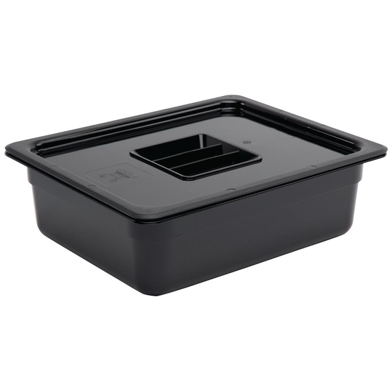 Vogue GN-Behälter GN1/2 schwarz 100mm 1 Vogue GN-Behälter GN1/2 schwarz 100mm