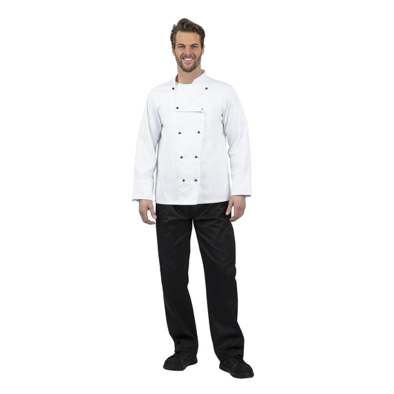 Whites Chicago Kochjacke lange Ärmel weiß L 3 Whites Chicago Kochjacke lange Ärmel weiß L