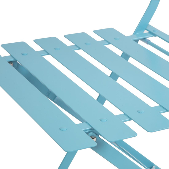 Bolero klappbare Terrassenstühle Stahl azurblau (2 Stück) 7 Bolero klappbare Terrassenstühle Stahl azurblau (2 Stück)