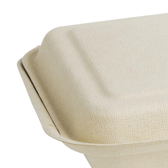 Fiesta Compostable kompostierbare Bagasse Lebensmittelboxen 2 Fächer Naturfarbe 253 mm (200 Stück) 3 Fiesta Compostable kompostierbare Bagasse Lebensmittelboxen 2 Fächer Naturfarbe 253 mm (200 Stück)