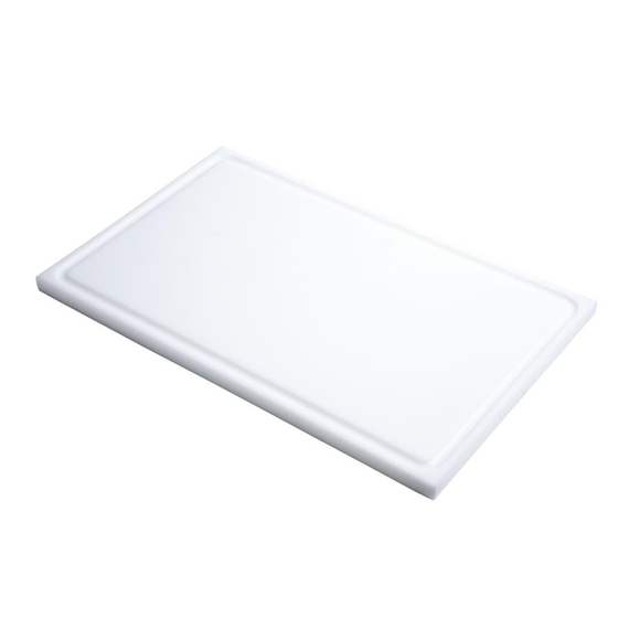 Gastro M Schneidebrett mit Saftrille GN1/1 weiß Gastro M Schneidebrett mit Saftrille GN1/1 weiß