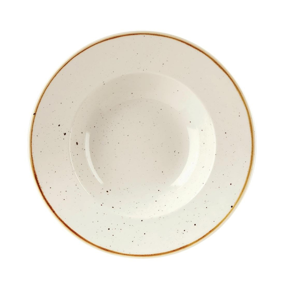 Churchill Stonecast, runde Schüssel mit breitem Rand, Gerstenweiß, 280 mm (12 Stück) Churchill Stonecast, runde Schüssel mit breitem Rand, Gerstenweiß, 280 mm (12 Stück)