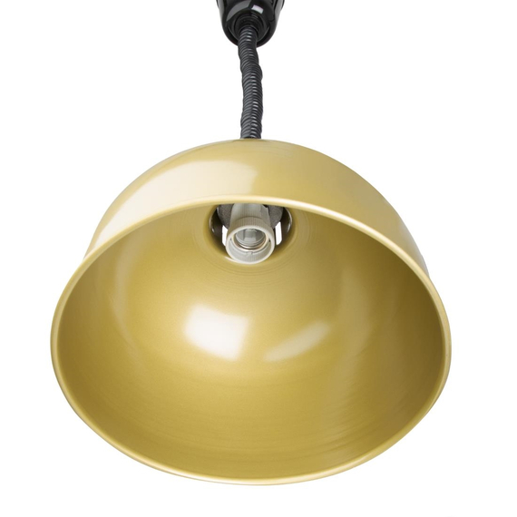 Buffalo ausziehbare runde Wärmelampe mit Gold-Finish 2 Buffalo ausziehbare runde Wärmelampe mit Gold-Finish